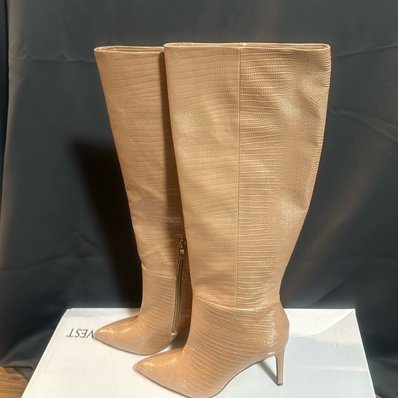 Nine West Shoes - NINE WEST RICHY3 HEELED BOOTS: MEDIUM NATURAL: NEW IN BOX: SIZE 7.5